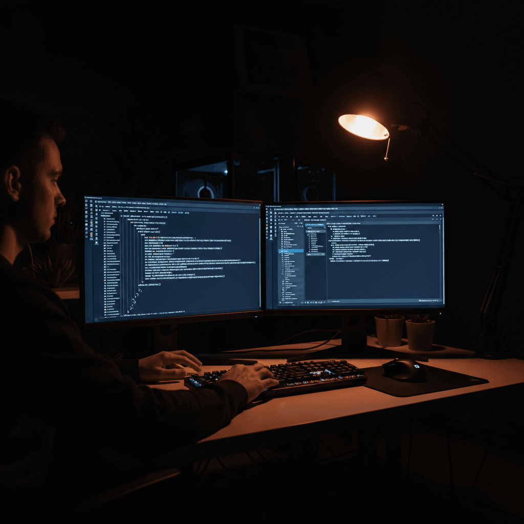 Developer comparing coding AI tools