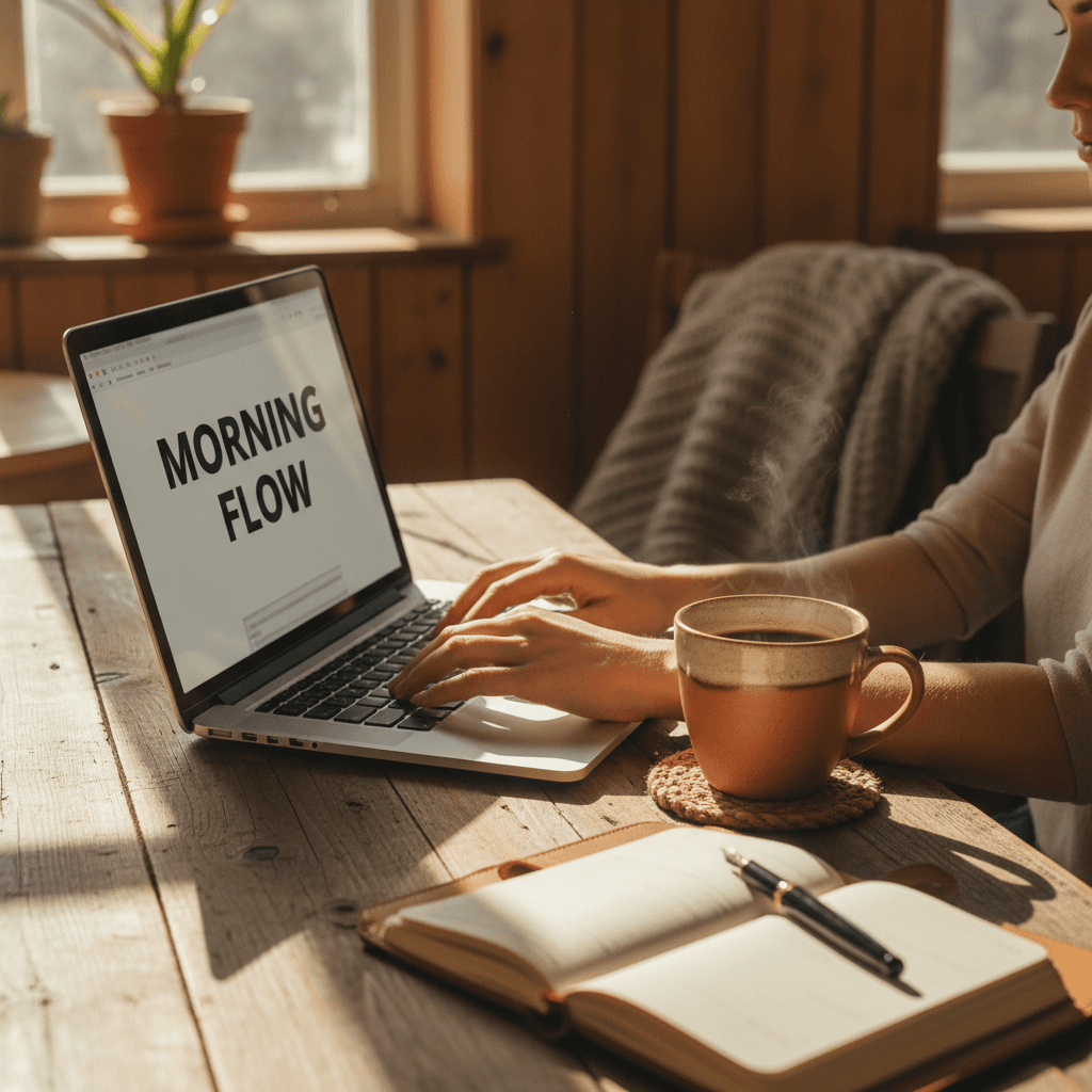 Freelancer working with affordable AI tools