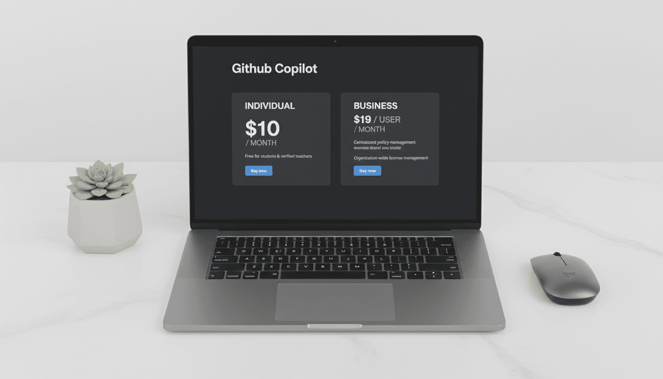 GitHub Copilot subscription plans and pricing tiers