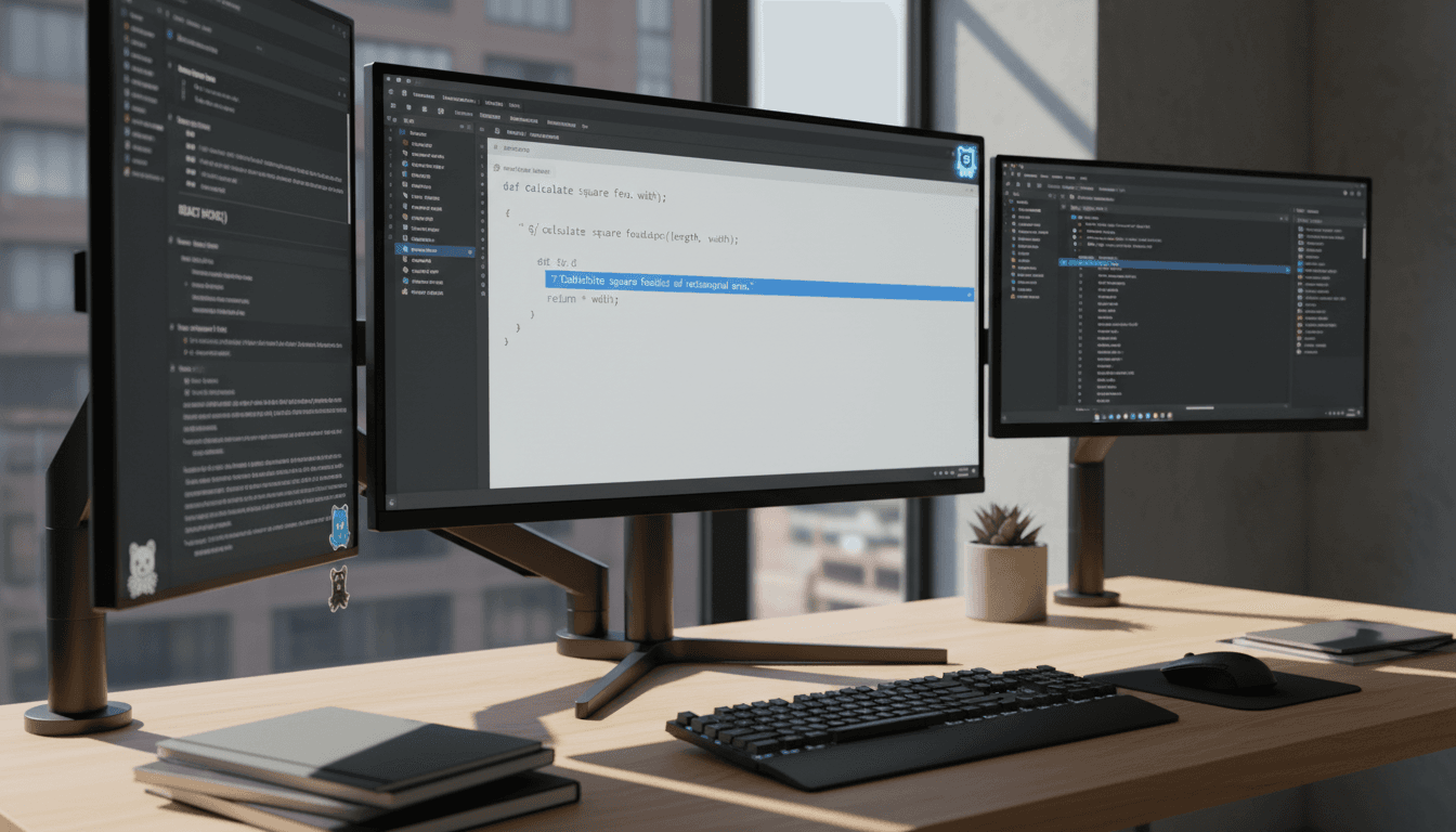 GitHub Copilot AI code suggestions in VS Code editor