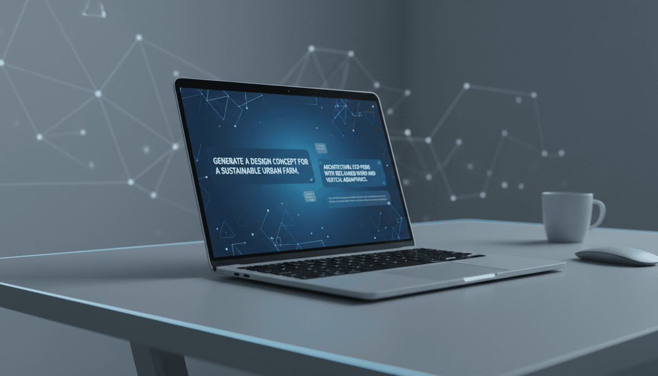 Laptop displaying SuperGrok Heavy AI interface with chat conversation