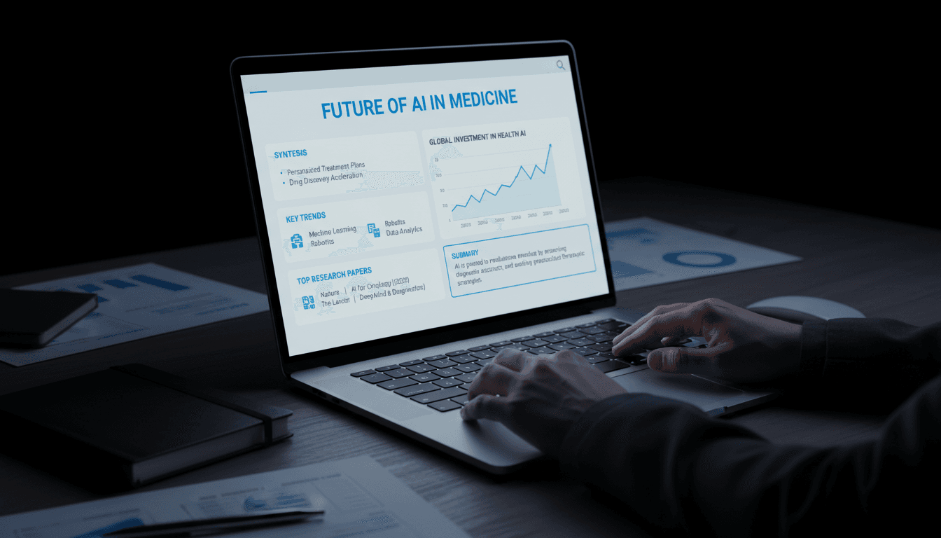 Comprehensive research results interface