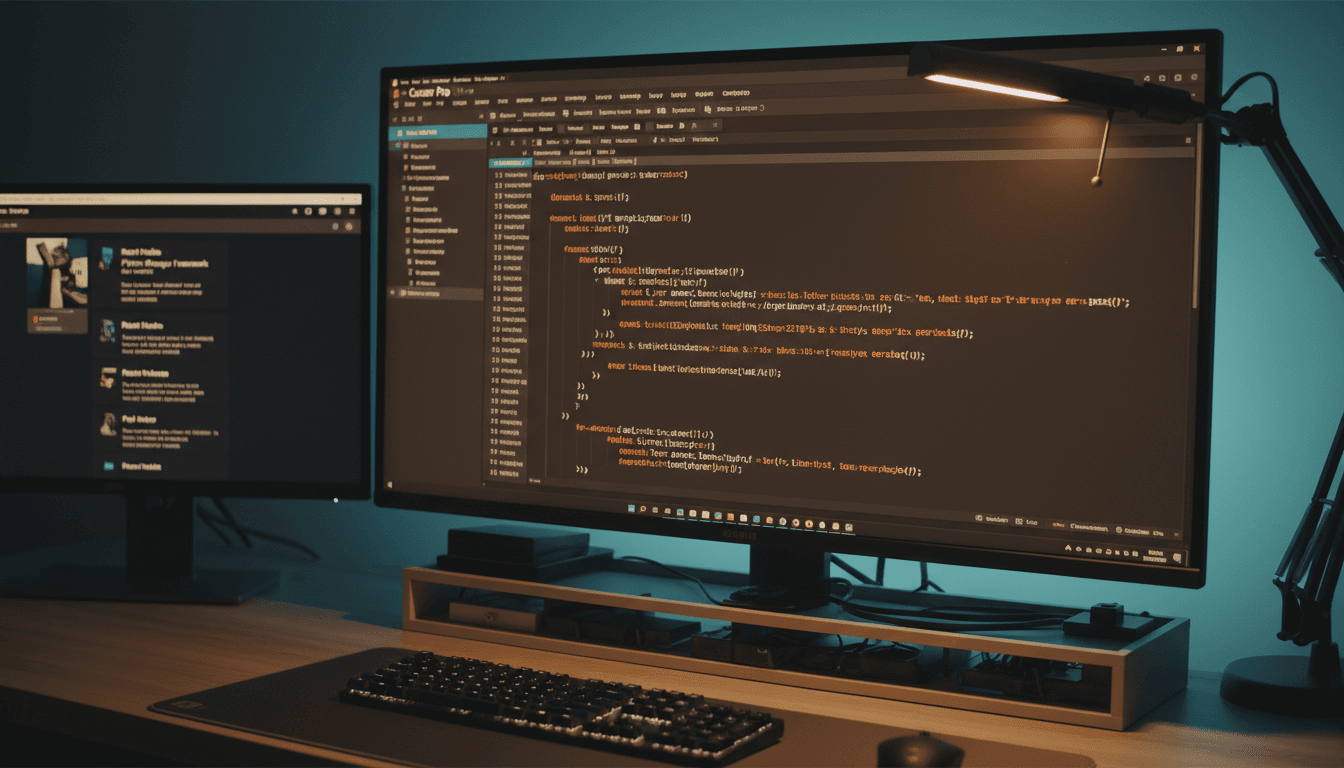Cursor Pro IDE with multiple file tabs and languages